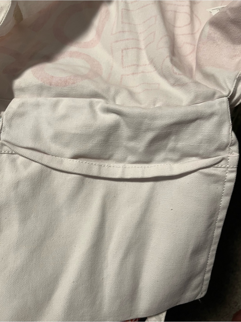 DSW White and Red Shopper Tote - Picture 5 of 5